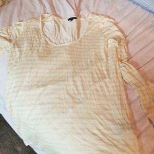 Shirt with gold threading